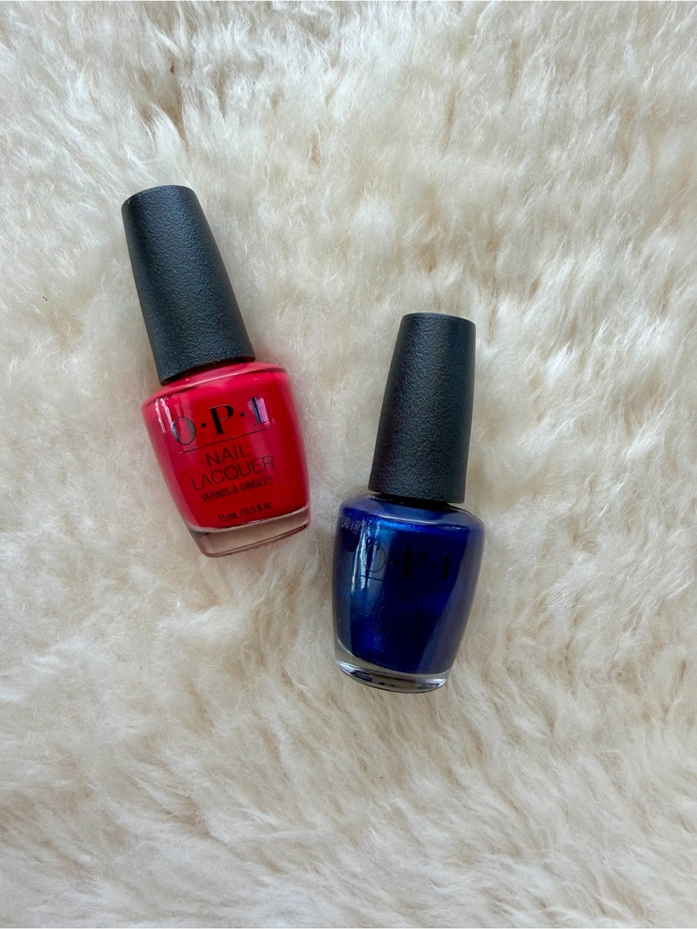 OPI Nail Lacquer Duo in Red & Blue
